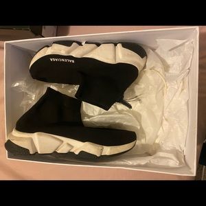 Black balenciaga sock sneakers
